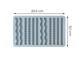 Molde silicona 12 velitas formas surtidas